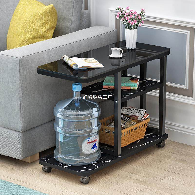 可移动茶几多功能带轮客厅沙发边柜扶手柜玻璃边几角几卧室,办公设备/耗材/相关服务,3D打印机配件,淘宝优惠券,粉丝福利购,淘宝优惠卷