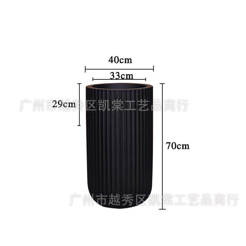 简约ins落地花瓶商场酒店咖啡厅室内软装氧化镁仿真景观美陈摆设