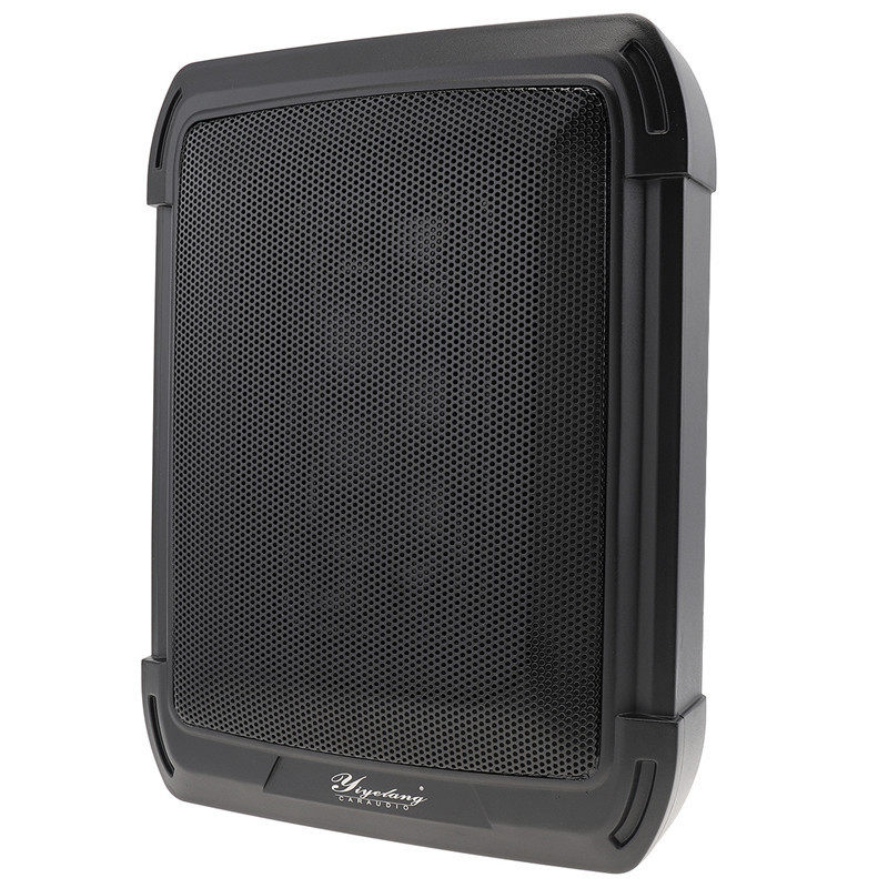 厂销超薄低音炮汽车10寸座位下纯低音喇叭12V功放带线控7*13