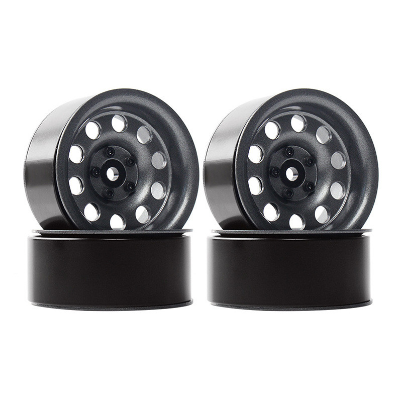 热销复古仿真2.2寸免粘攀爬车轮毂金属轮毂 适用trx4 scx10遥控车