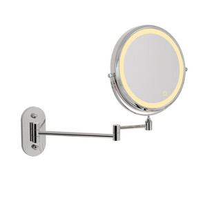 厂家直销浴室折叠伸缩化妆镜带灯led梳妆镜 酒店工程壁挂美容镜子