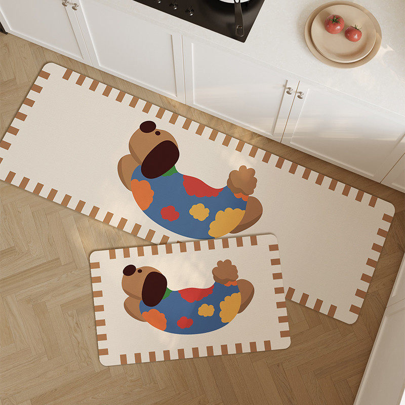 防油防滑厨房地垫可擦免洗吸水脚垫防脏防水专用防污地毯用新款,居家布艺,厨房地垫,淘宝优惠券,粉丝福利购,淘宝优惠卷