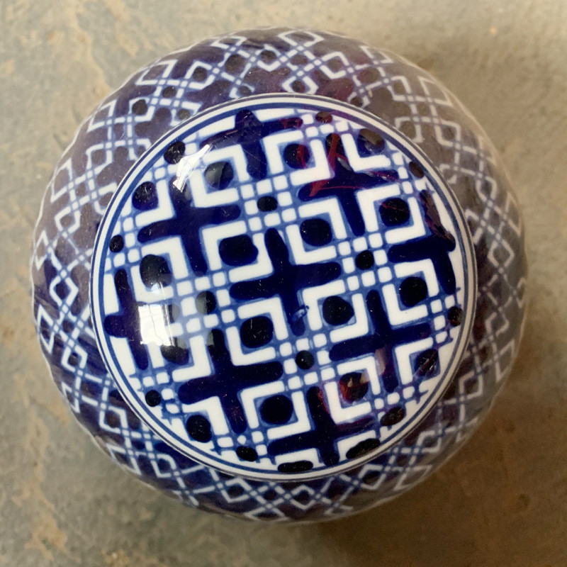 热销青花瓷花瓶摆件陶瓷罐子储物罐干花插花陶罐中式花器装饰品客