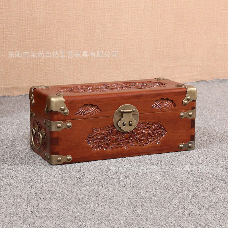 龙凤 至尚自然香樟木厂家直销箱子柜子衣物字画收纳箱木质工艺品