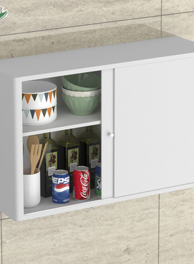 L7不锈钢浴室吊柜墙壁柜白色推拉门厨房橱柜阳台移门收纳柜储物柜
