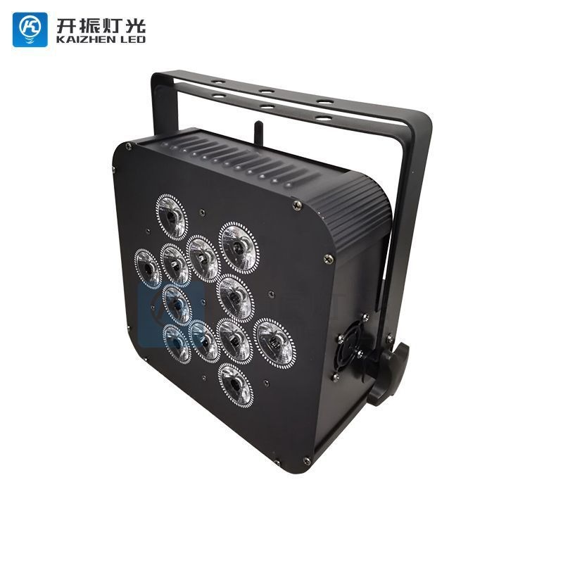 12颗RGBWA+uvLED无线电池帕灯舞台婚庆酒吧染色灯大功率平板灯