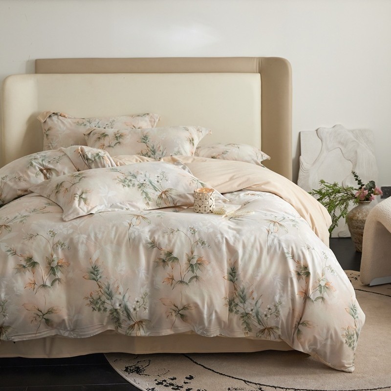 四件套ins绒拉公主风工艺零绒羽田园风a类母婴级床单被套床上用品