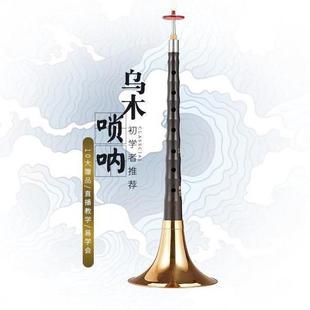 新艺演奏专业乌木唢呐乐器全套d调D调初学者入门小号喇叭哨片配件