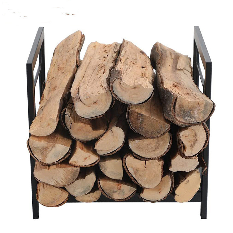 热销金属拆装小型柴火架烧火木头储存堆放架欧式可简易置地木柴架