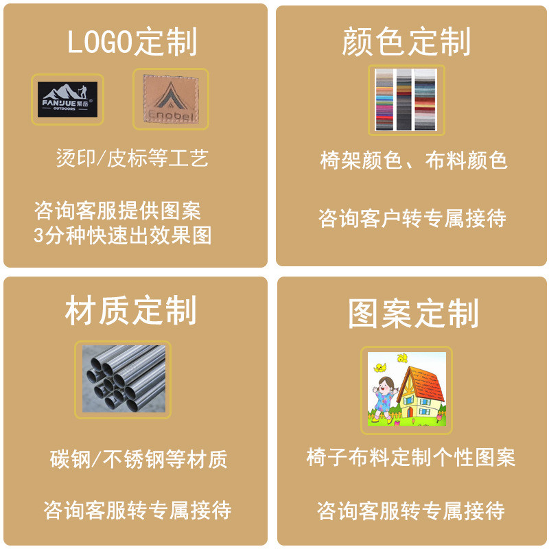 克米特椅户外折叠椅子露营桌椅套装野营折叠桌椅便携露营椅蛋卷桌