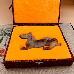 岫玉仿古做旧阳陵虎符古董古玩兵符信物古代微雕古玉收藏摆件批发