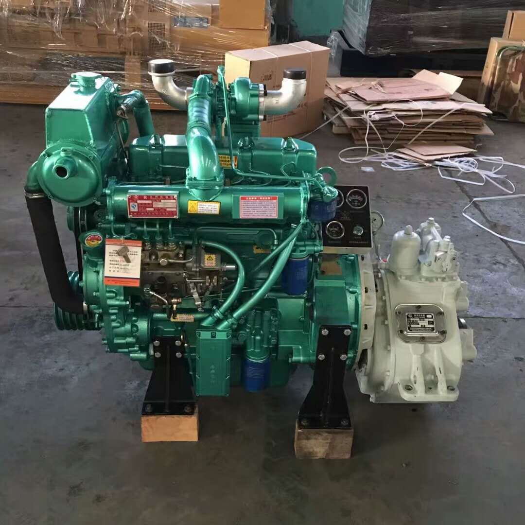 热销潍坊r4105zc柴油机船用配套40a齿轮箱挂浆机90马力船用主机