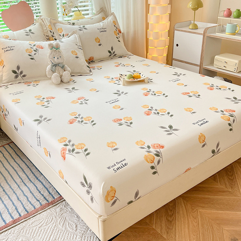 q683小清新碎花床床笠1.35m榻榻米床罩纯包1.5x1.8x1.9x2x2.2