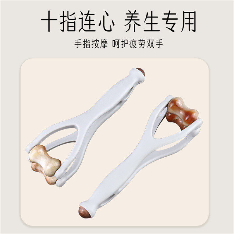 牛角手指按摩器手部关节穴位刮滚轮神瘦器细漫画养成多功能经络