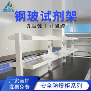 试剂架钢玻台架边试剂试剂架置物架桌上架储物架实验架实验台架
