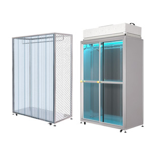 洁净衣柜无尘服垂帘储衣柜ffu过滤棚门百级车间设备无尘洁净衣柜