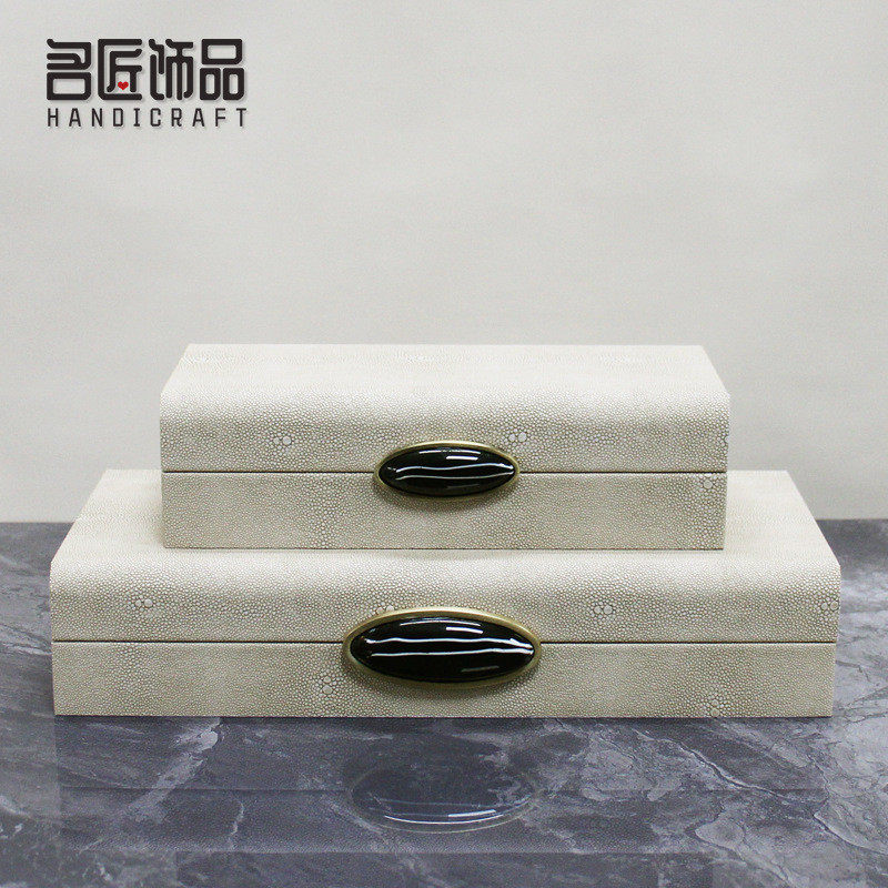 新中式木质皮革首饰收纳盒摆件客厅样板间玄关卧室桌面收纳装饰盒,机械设备,其他机械设备,淘宝优惠券,粉丝福利购,淘宝优惠卷