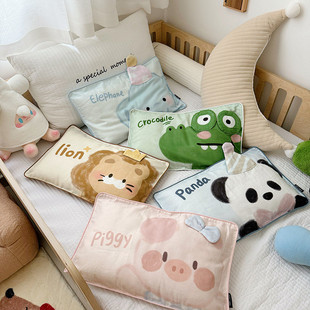 A类纯棉双层纱儿童枕套一对装全棉30x50枕头套学生单枕芯内胆套