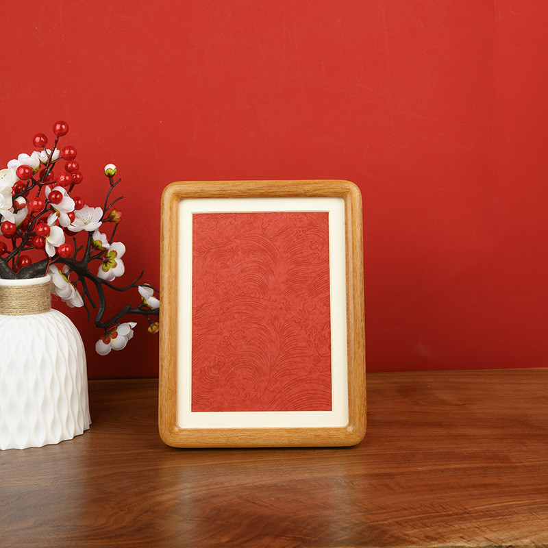 手写空白字画框宣纸卡纸画框实木简约客厅榫diy书法画芯相框摆台