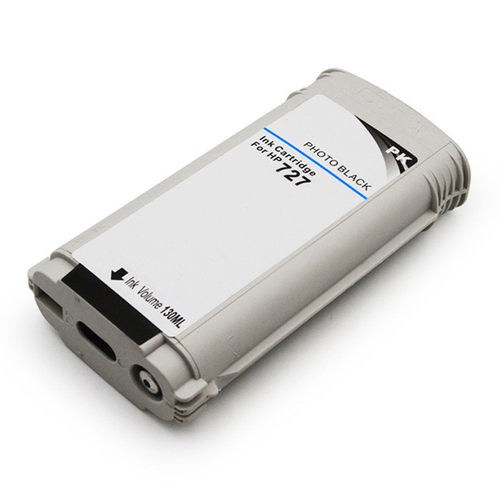 热销八达兼容hp727黑色t2500t1500绘图仪墨盒墨盒300ml墨水盒
