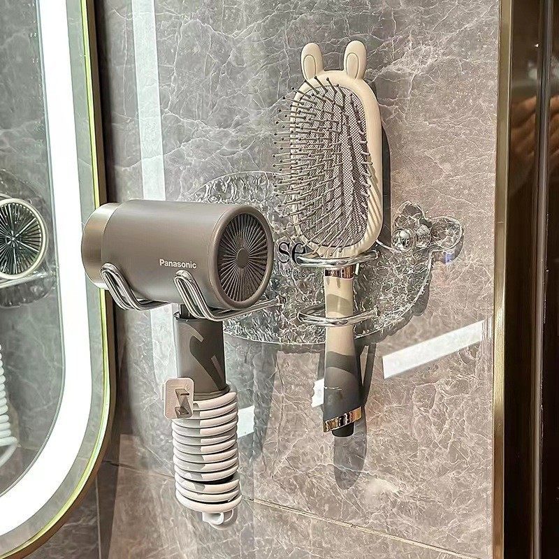 亚克力吹风机支架家用免打孔卫生间浴室置物架壁挂吹风筒收纳架,家庭/个人清洁工具,吹风机置物架,淘宝优惠券,粉丝福利购,淘宝优惠卷