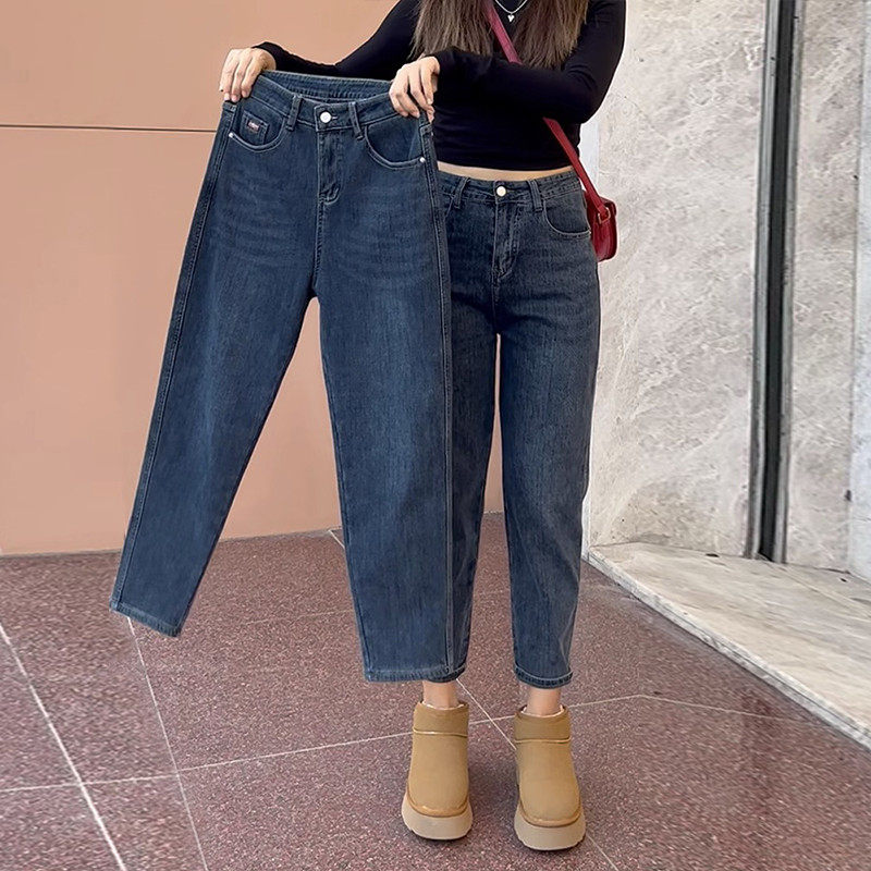 梨型身材女秋季大码胖mm显瘦弹力九分老爹萝卜,女装/女士精品,大码裤装,淘宝优惠券,粉丝福利购,淘宝优惠卷