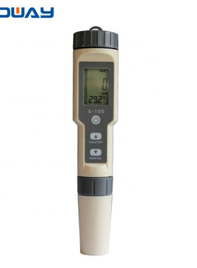 S-100盐度计ECTDS温度四合一测试仪多功能TDS水质检测笔背光