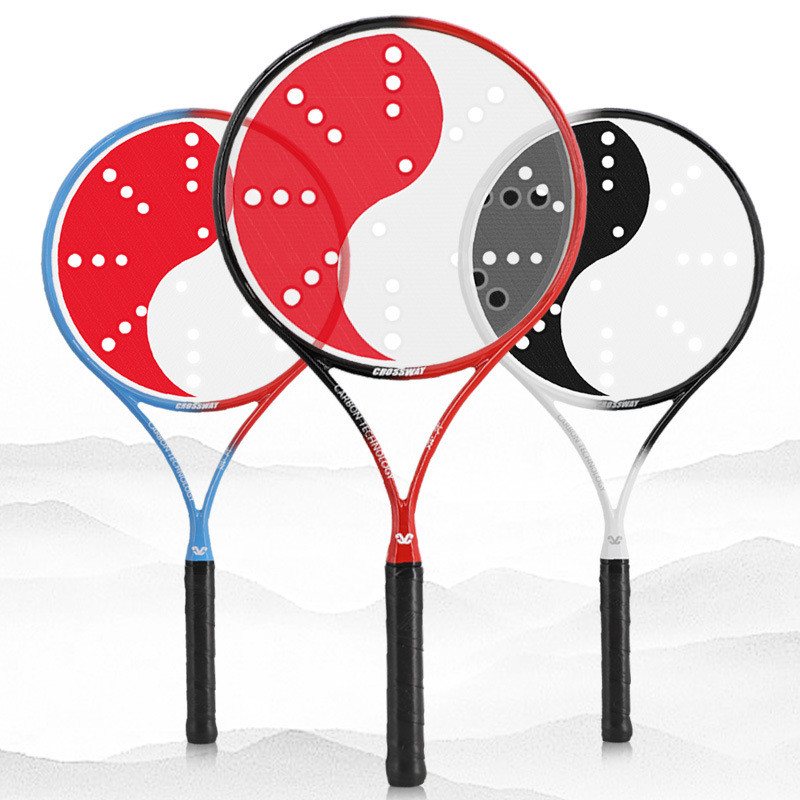 厂家直供克洛斯威太极柔力球拍 全碳素超轻柔力球套装代发批发