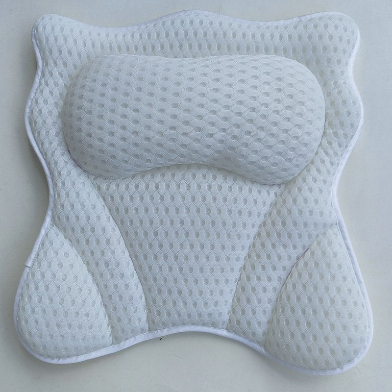 猫形浴缸枕头spa枕6吸盘浴室浴缸靠枕简约