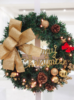 sy圣诞装饰品花环装饰家用挂饰氛围布置店铺门亚克力橱窗创意球挂