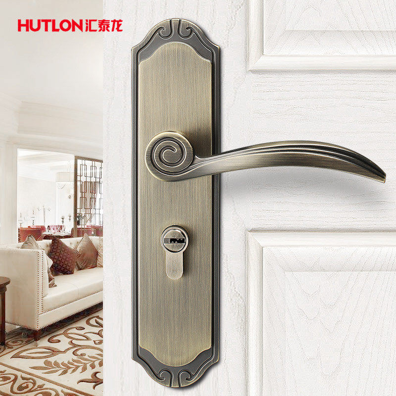 汇泰龙门锁室内卧室房门锁实木门锁静音门把手防盗门锁通用型锁具