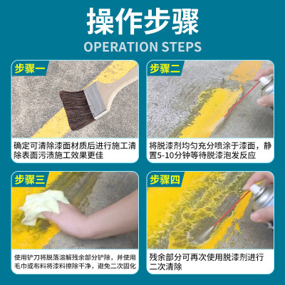 车位线清除剂停车位划线漆去除水泥地面油漆脱漆剂马路标线除新款