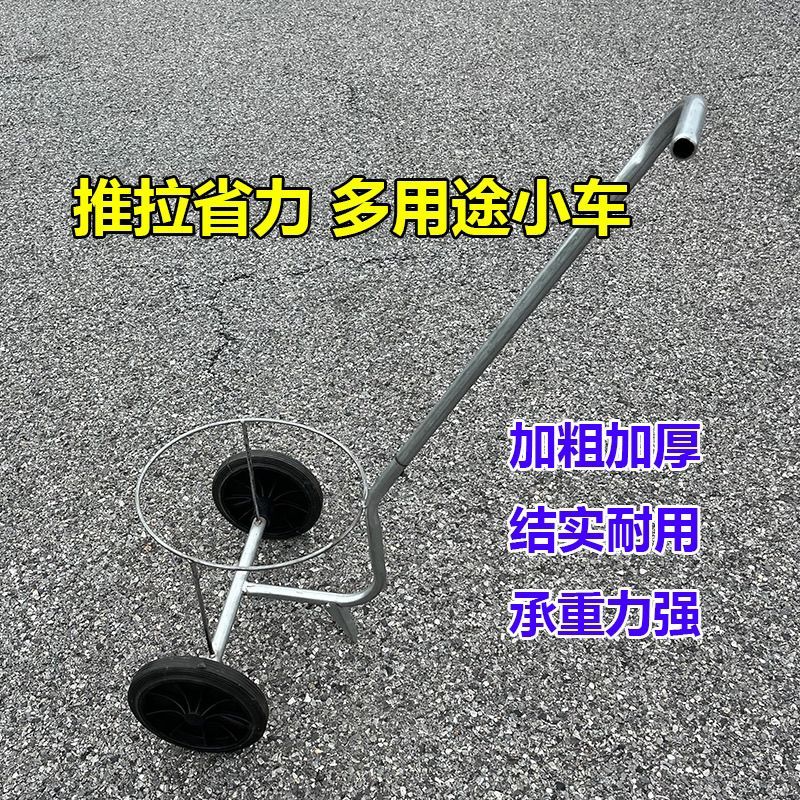 新款升级不锈钢倒水车手拉式小推车倒泔水车倒垃圾车农村泔水车