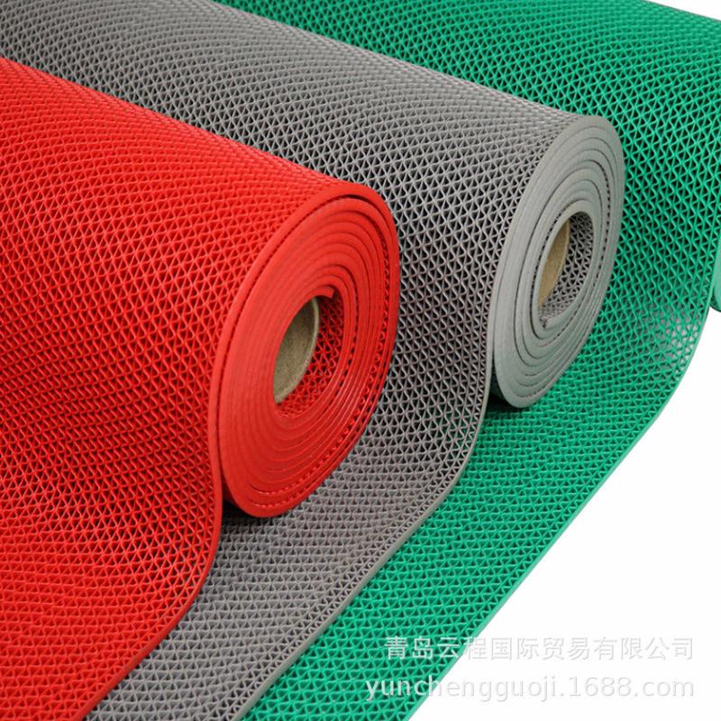 pvc镂空防滑垫隔水垫s型网格塑料地垫厕所浴室泳池厨房防水地垫