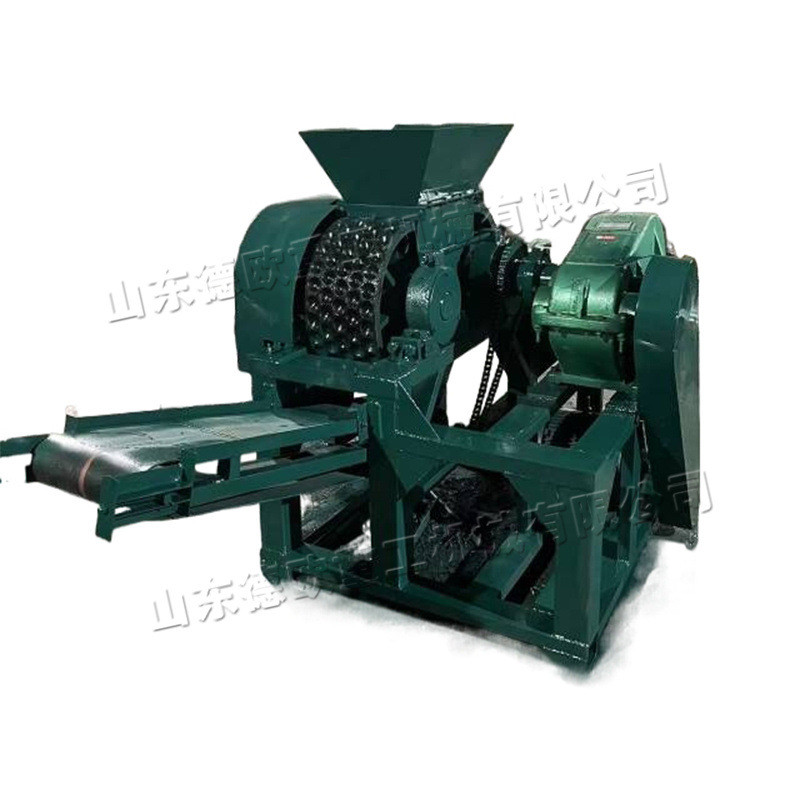 热销台式矿粉压球机液压鹅卵粉辊煤球机金属矿对制球造块设备