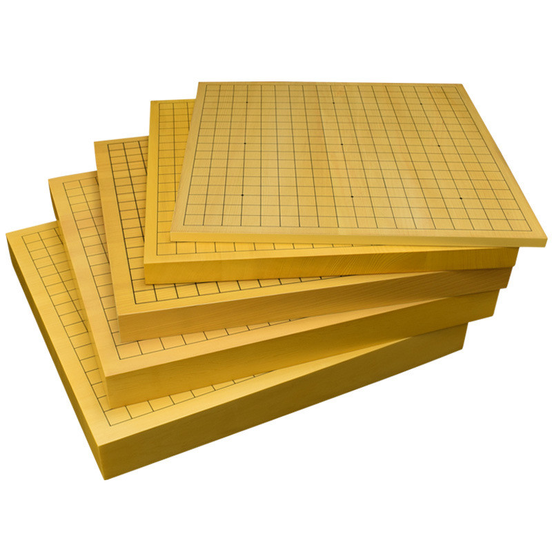 御圣新榧木棋盘围棋棋盘实木围棋象棋双面棋盘大独木围棋盘不带棋