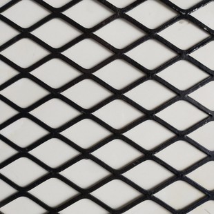 菱形不锈钢板网片喷塑承重网机械拉伸防护网框架护栏网冲压网板