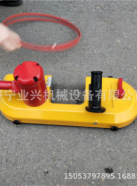 矿用风动钢轨带式切割机 手持轨道气动链锯 FDJ-120气动带锯