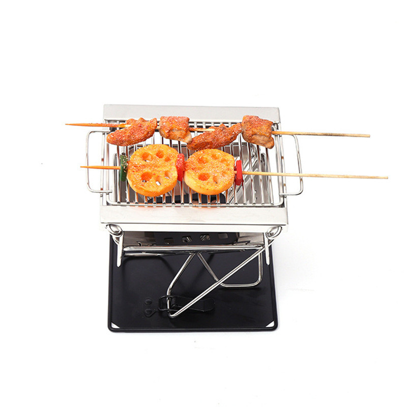 歐亞利戶外燒烤爐便攜折疊不銹鋼焚火臺家用野營BBQ烤串炭火架
