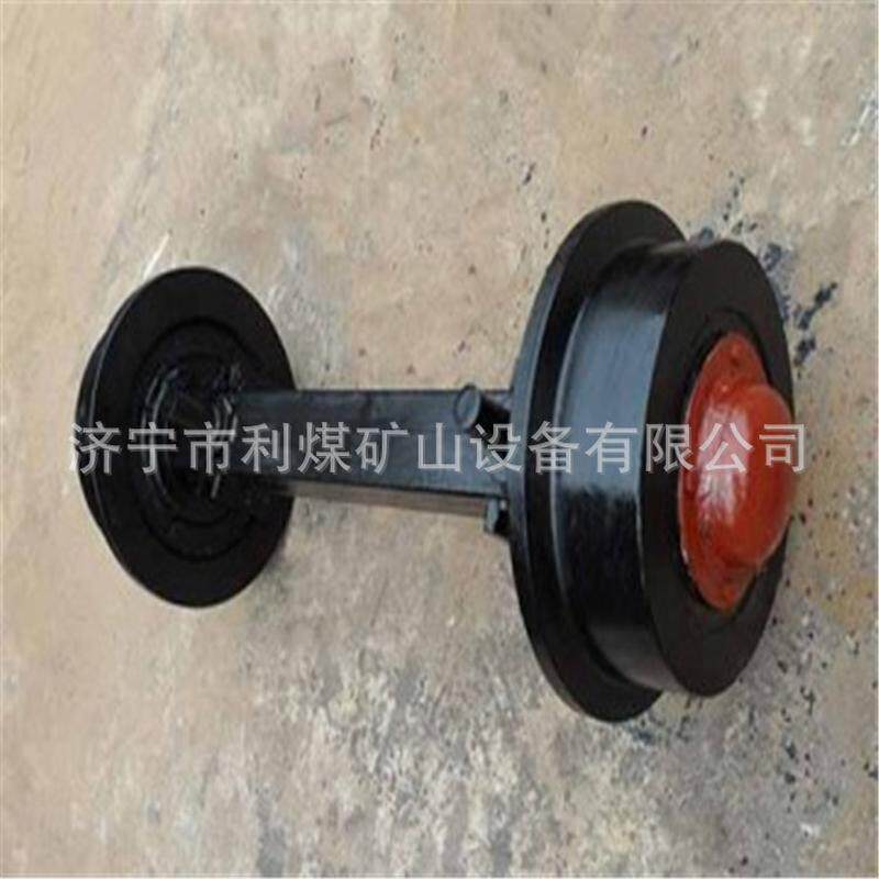 工厂加工重型矿车轮300/600铸钢矿车轮对双边轨道轮窑车轮