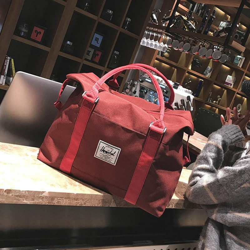 小行李包女短途旅行包男韩版大容量轻便健身手提行李袋简约旅游包