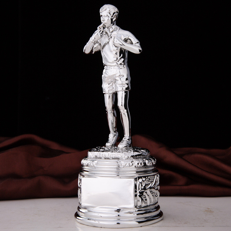 足球裁判员树脂奖杯电镀金哨子口哨奖体育赛事纪念品球迷用品