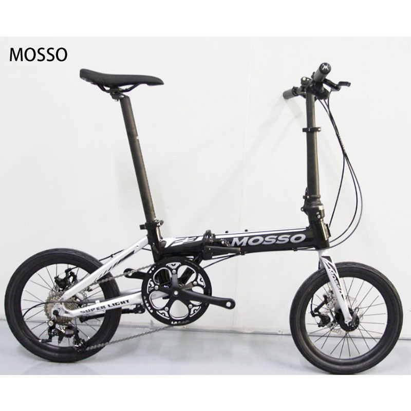 MOSSO F3折叠自行车铬钼钢9速碟刹折叠车风行16寸349代步代驾专用