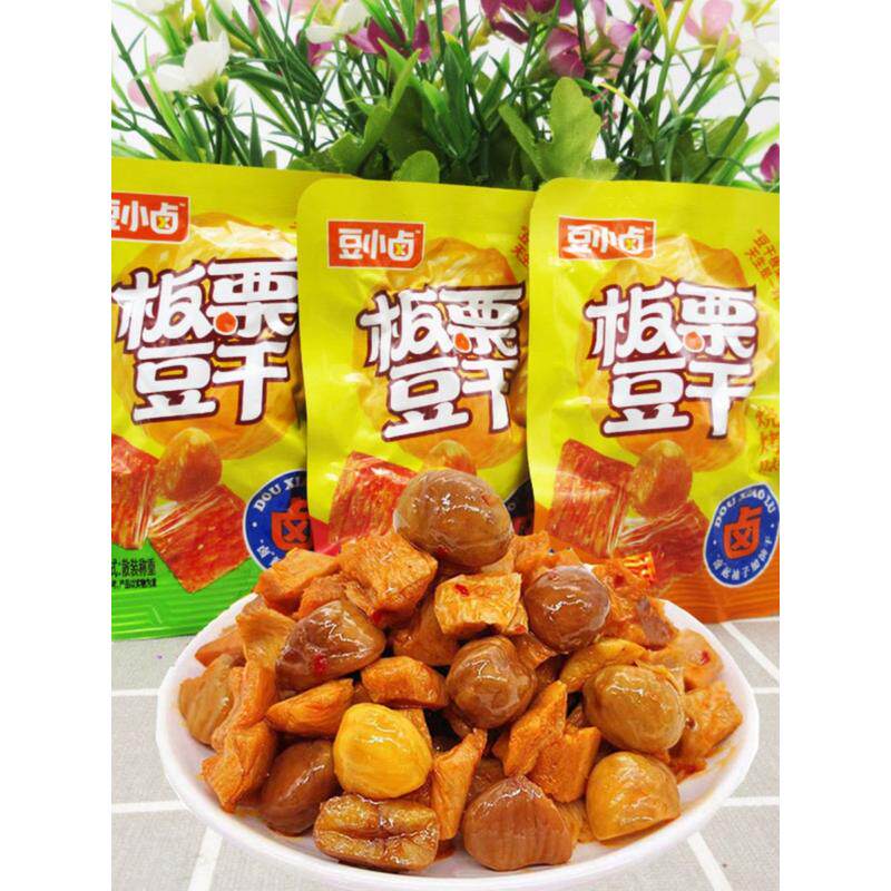 新货豆小卤板栗豆干香辣烧烤五香味小包装手撕素肉解馋豆腐干宿舍