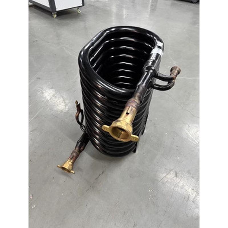 原厂氟制冷紫铜蒸发器水冷盘管冷水机方型铜管冷却器热水循环换加