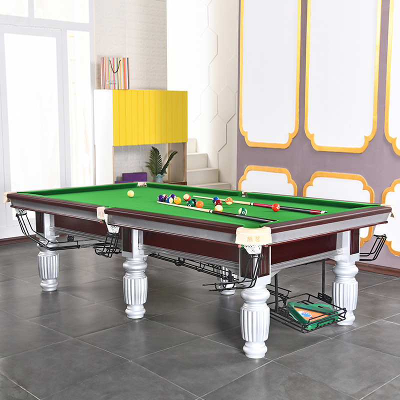 蒂茗台球桌彩16美式家用球桌防潮升降二合一桌标准成人桌球台