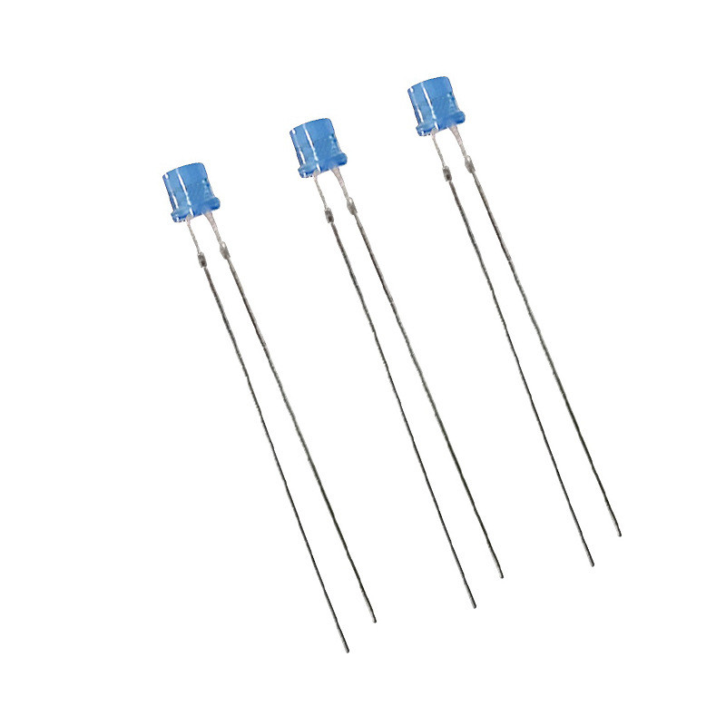 高亮3mm/5mm平头加长脚LED灯珠红/黄/蓝/绿/白直插led发光二极管