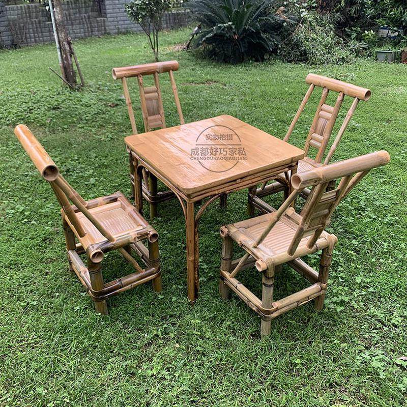 老茶馆竹桌子竹椅户外茶楼庭院竹桌椅手工竹家具竹制品桌椅赵之孙,住宅家具,实木餐桌,淘宝优惠券,粉丝福利购,淘宝优惠卷