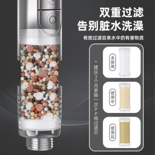 钢琴增压花洒喷头强劲超强曾压黑科技低水压专用淋浴家用花洒 新款