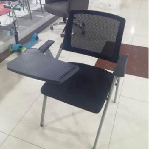培训椅子带写字板铝合金座椅可折叠多功能会议椅扶手可伸缩新闻椅